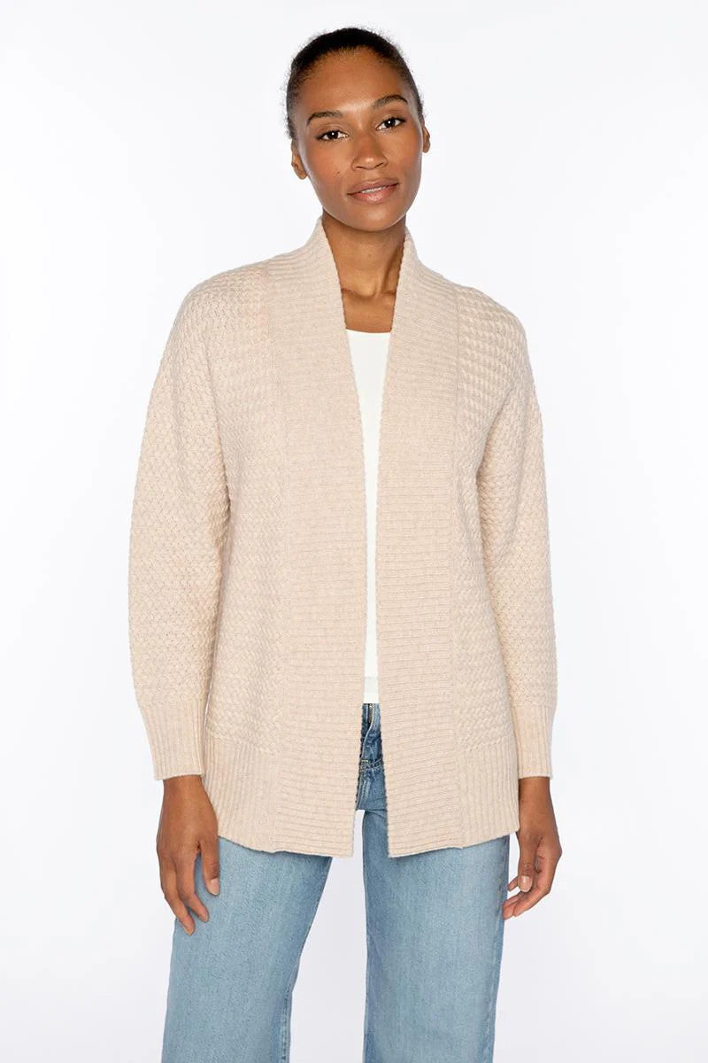 LRSC5-109cme KINROSS LUXE TEXTURED EASY CARDIGAN