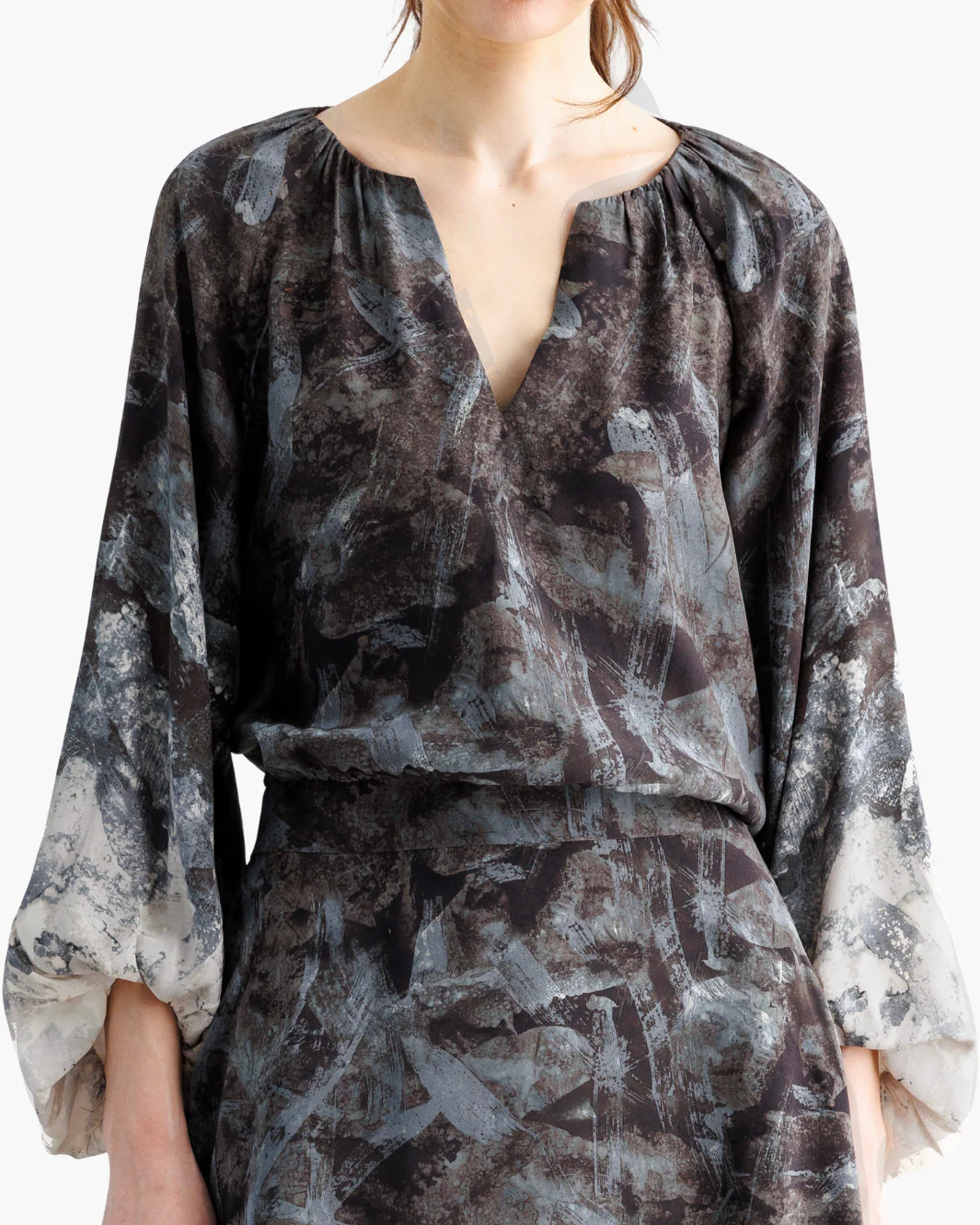 T1865-NSDY Go Silk Go Bubbled Up Blouse
