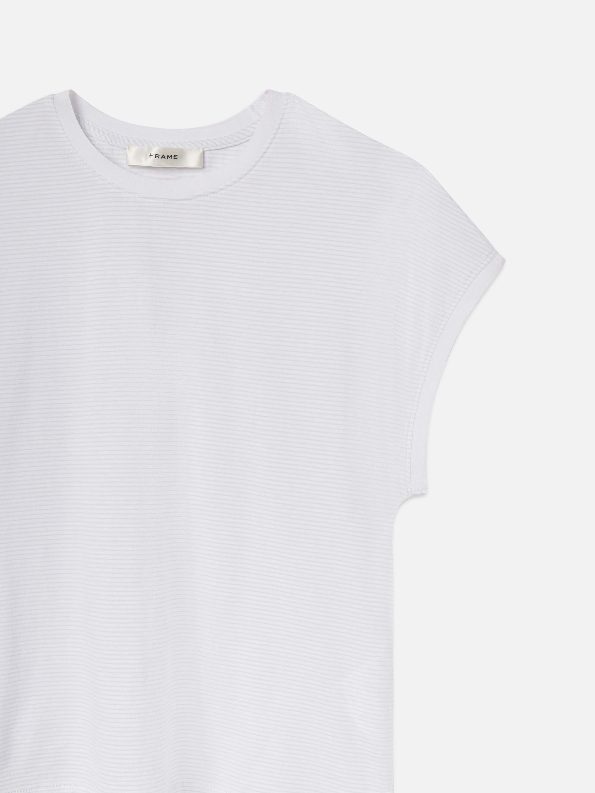 WE25JTE012pwbm FRAME The Muscle Tee