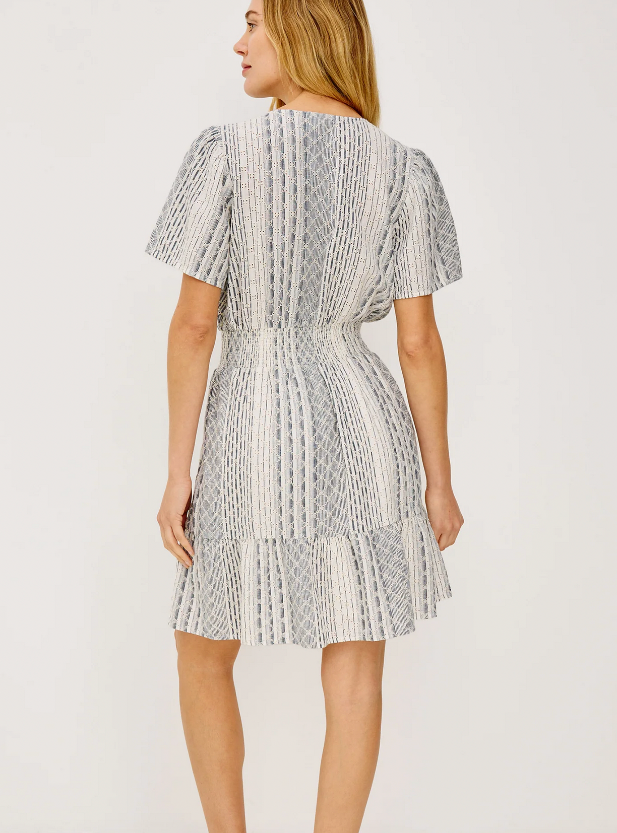 200-174G-86178617 Rails Didi Dress Striped Eyelet