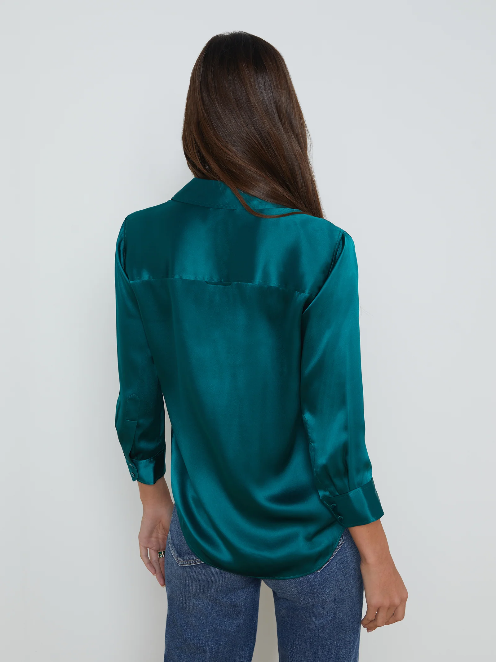 40126CLWot L'AGENCE Dani Silk Blouse