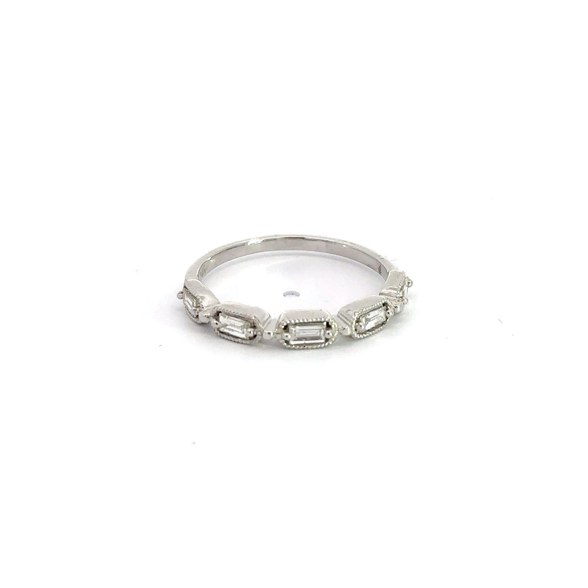 WD887 Emerald Cut Band