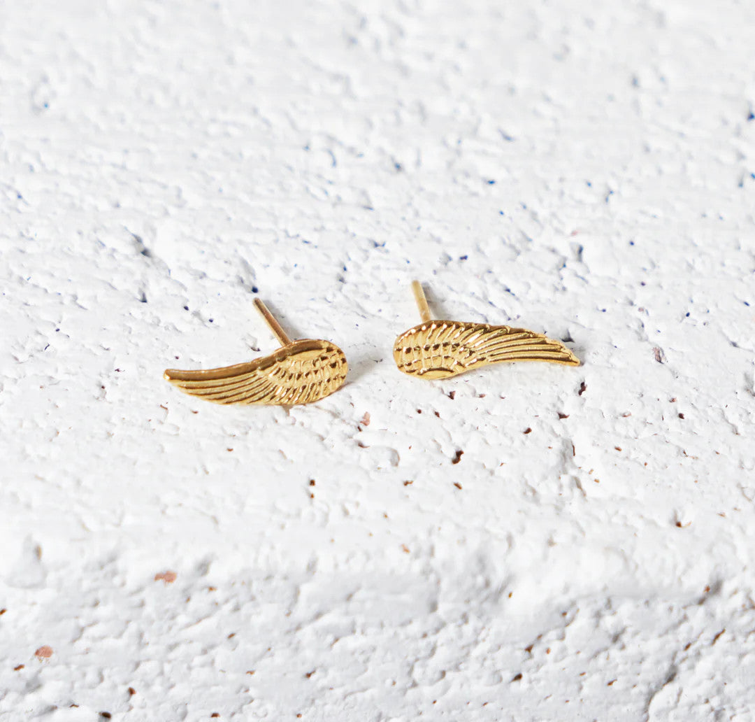 LG121 LOVE Grenades A pair of Wings stud earrings