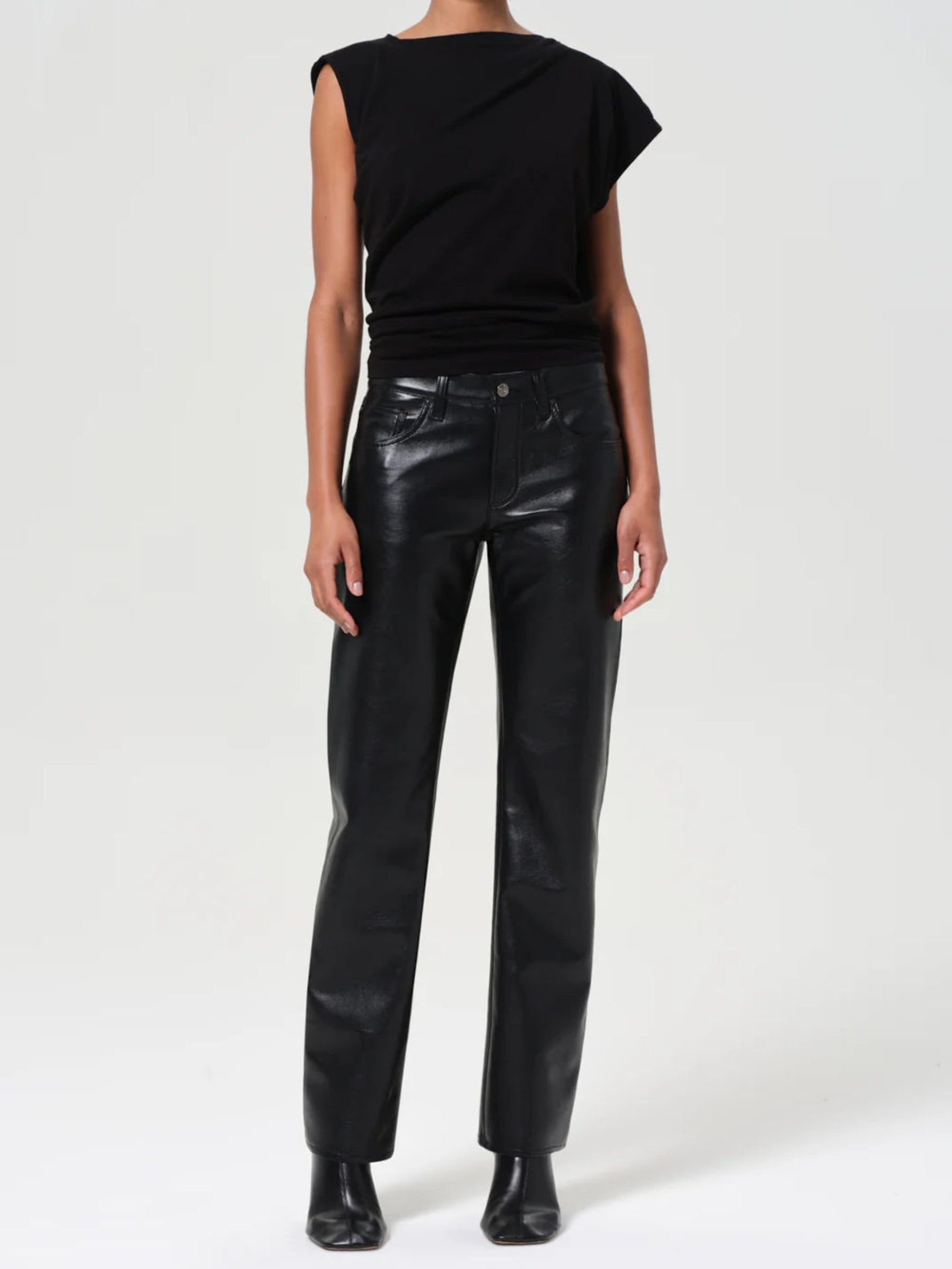 A281-1285d AGOLDE Low Rise Slim (Recycled Leather)