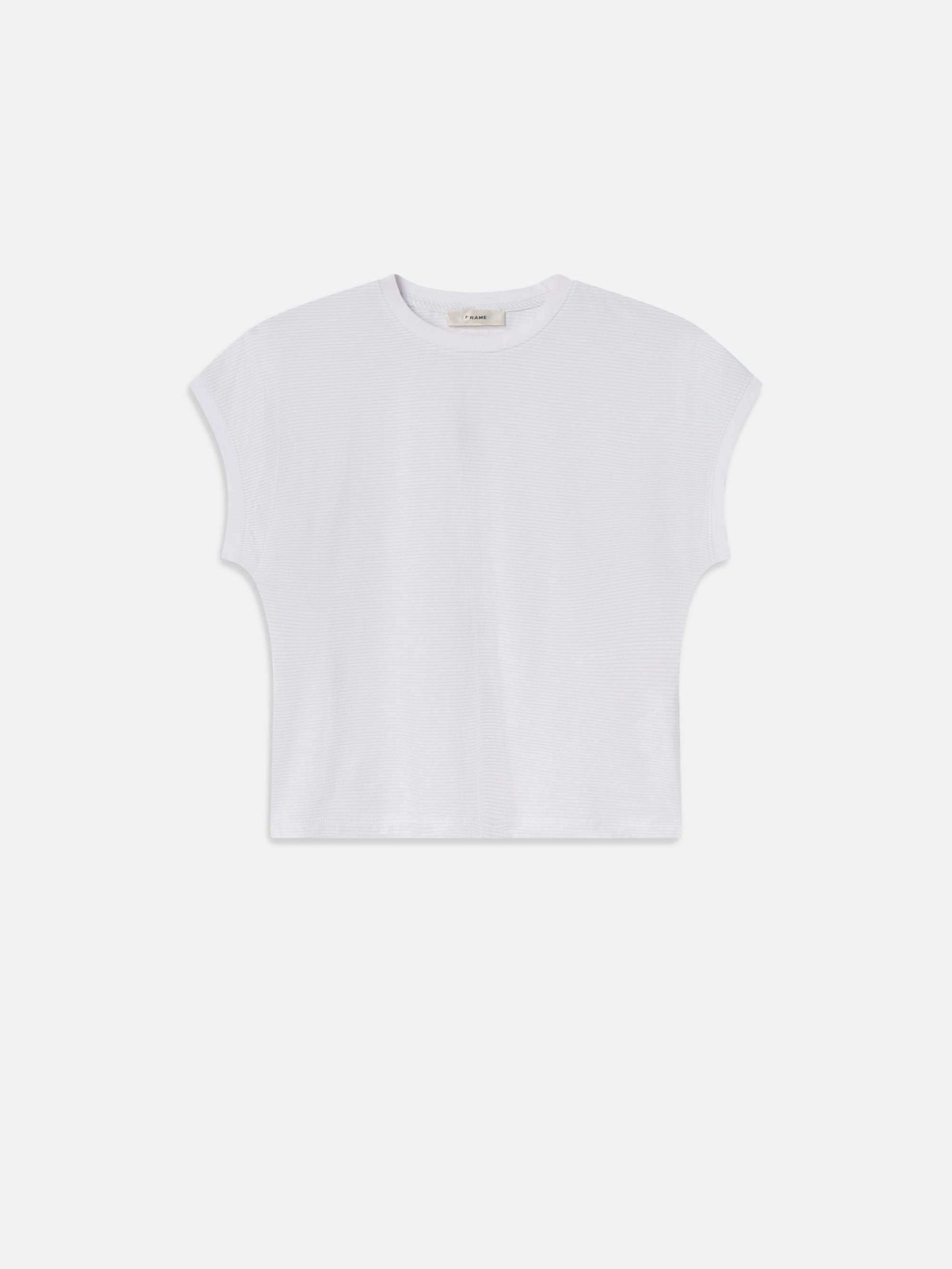 WE25JTE012pwbm FRAME The Muscle Tee