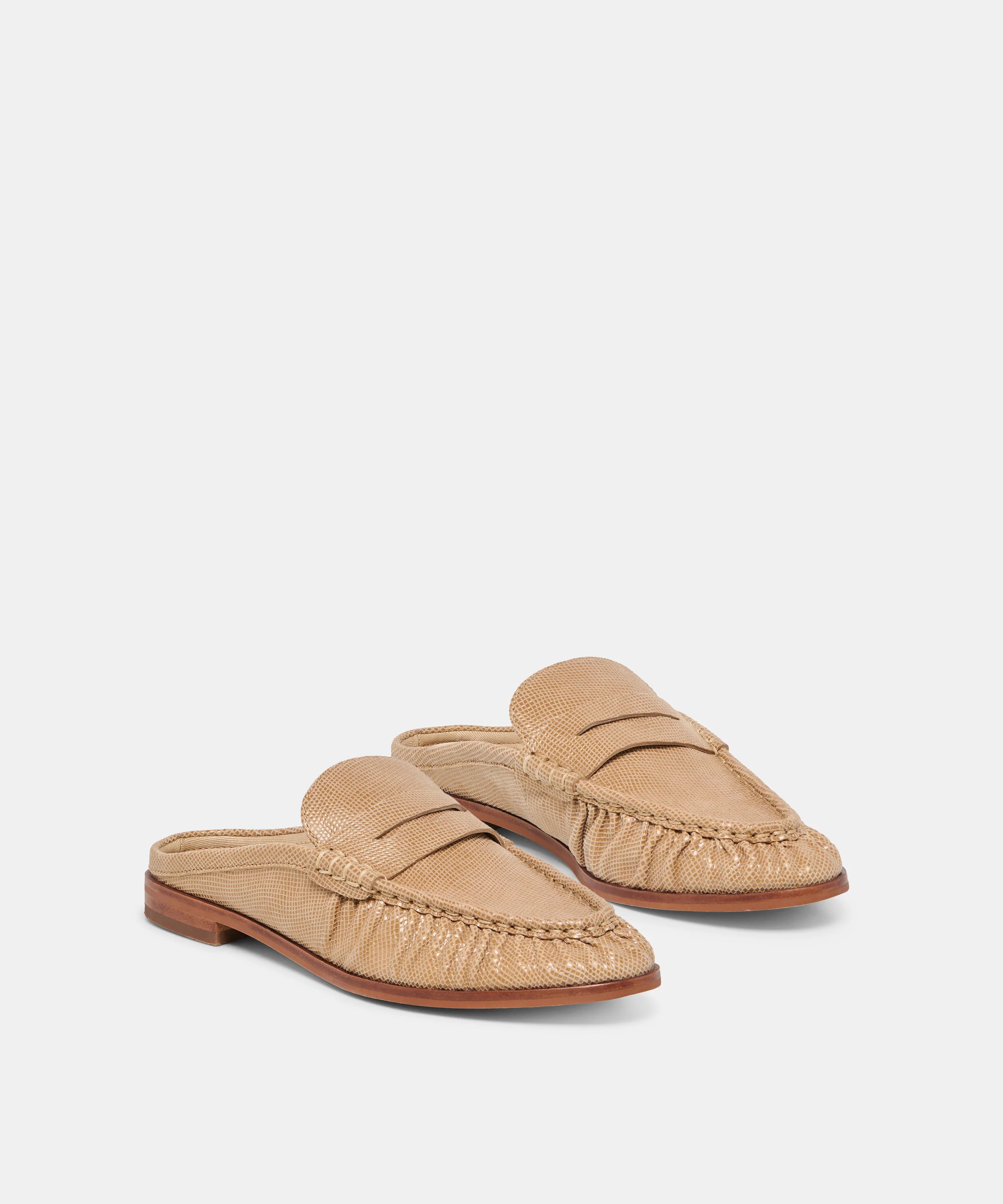 BetzyL dolce vita The Betzy Loafers Latte Embossed Suede Shoe