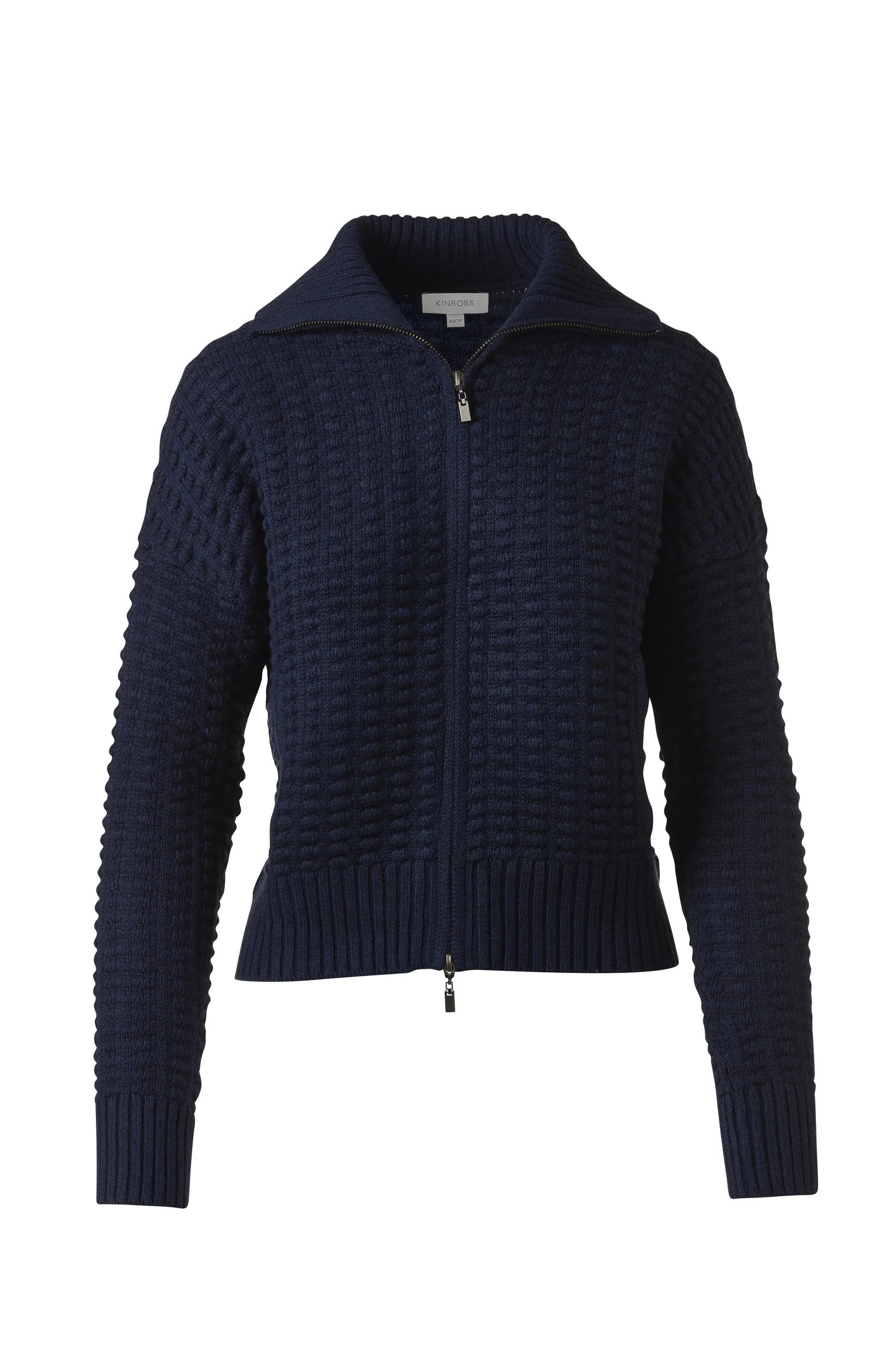 LRSG5-167n Kinross Bobble Zip Cardigan