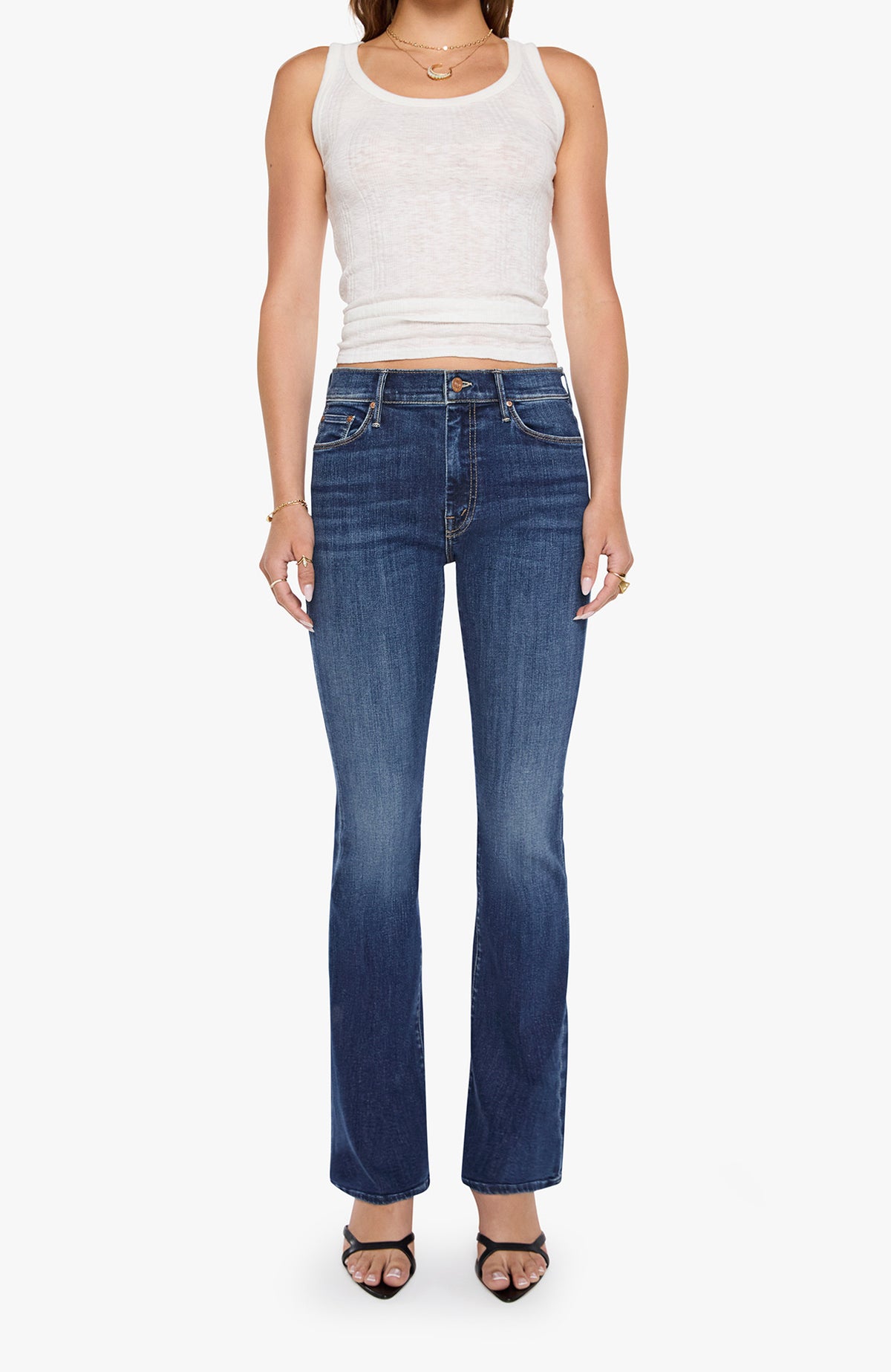 1585-104bp MOTHER The Weekender Denim