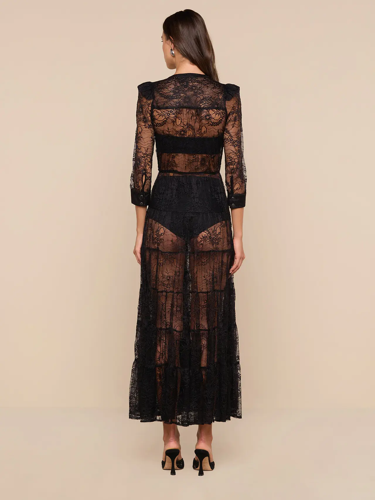 61749Qyc L'AGENCE Serphina Lace Dress
