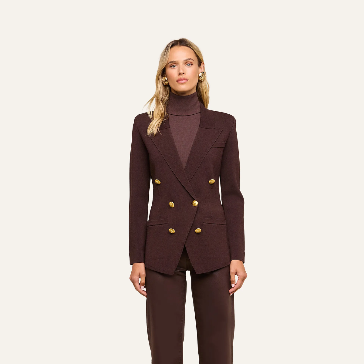 80200nxoDj L'AGENCE The Amelia Knit Blazer