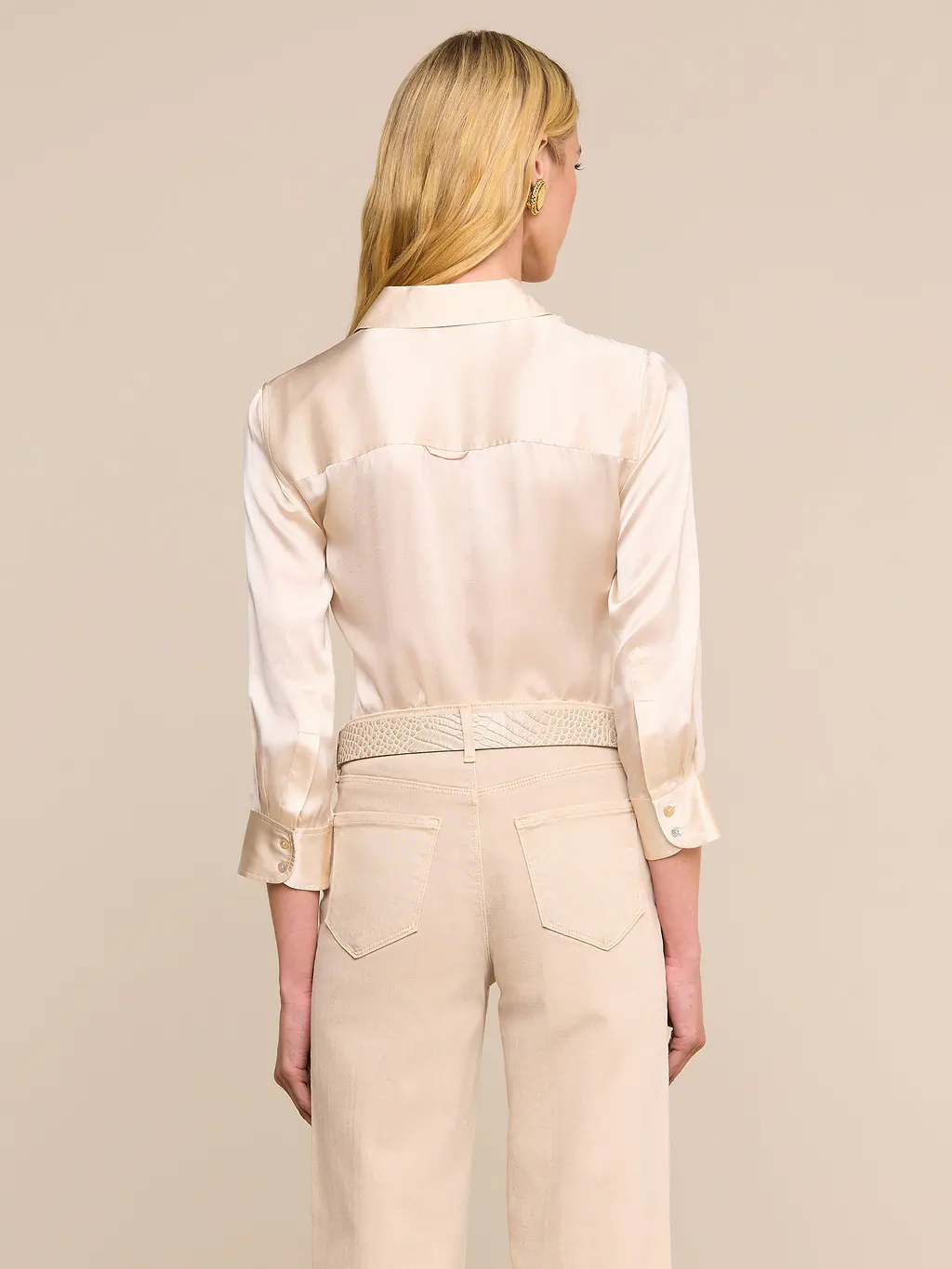 40126cLWch L'AGENCE Dani 3/4 Sleeve Blouse