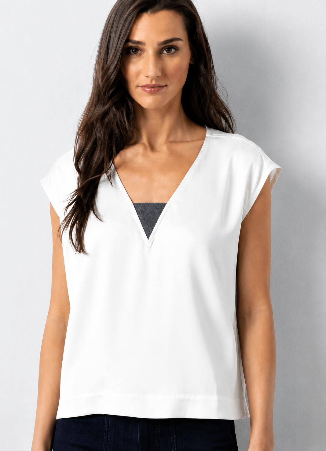 T2049W GoSilk Go Metal Shell Top