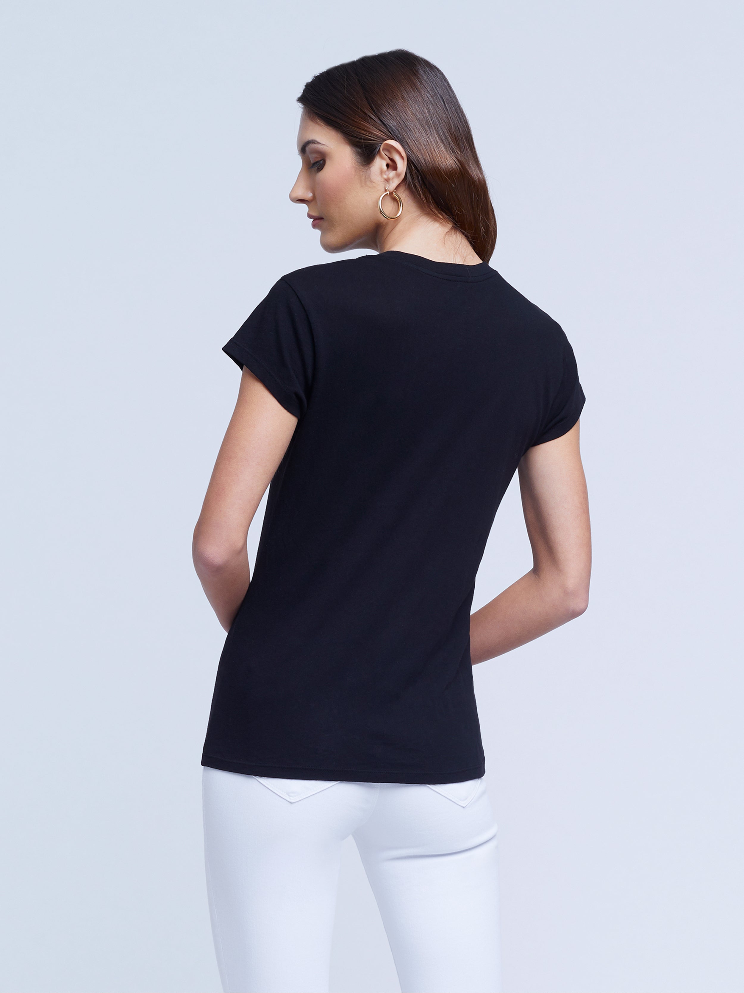 5484DCJb L'Agence Cory S/S Crew Neck Tee